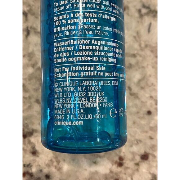 Clinique Rinse Off Eye Makeup Solvent 2oz/60ml New - Picture 5 of 5